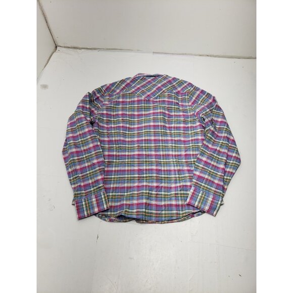 Panhandle Rough Stock Women's Size M Multi Color Long Sleeve Pearl Snap Shirt - Picture 6 of 8